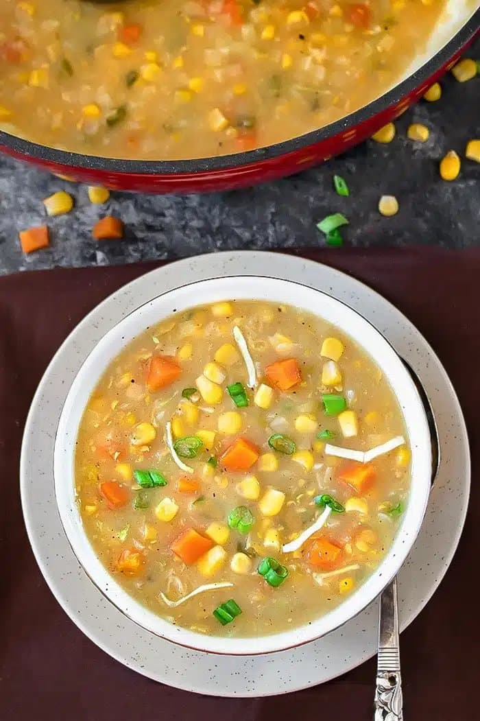 Sweet Corn Soup Veg