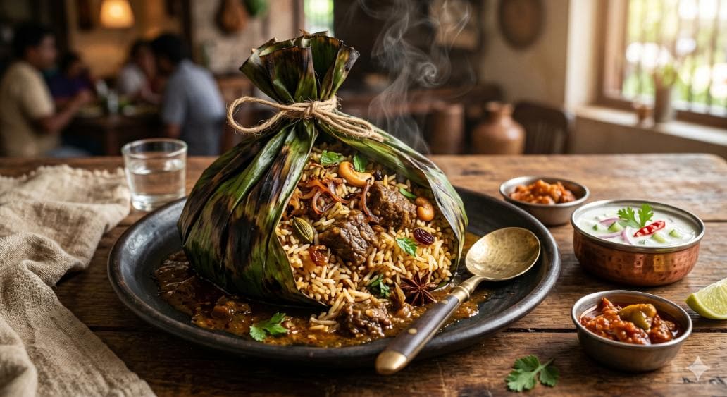Beef Kizhi Biryani - Main Courses