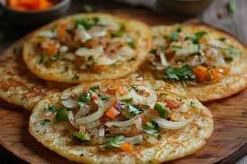 Onion & Chilli Uthappam - Dosa